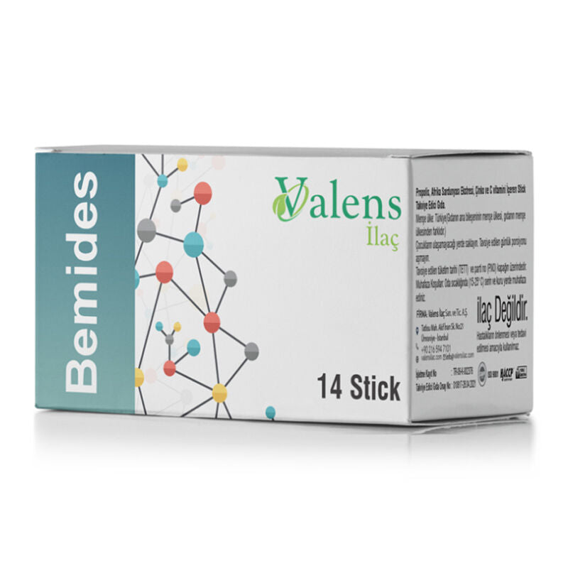 Valens Bemides Propolis & Vitamin C Supplement 14 Sticks