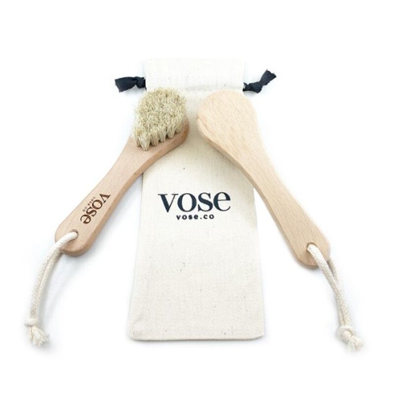 Vose Natural Face Brush for Gentle Dry Brushing 1 Unit