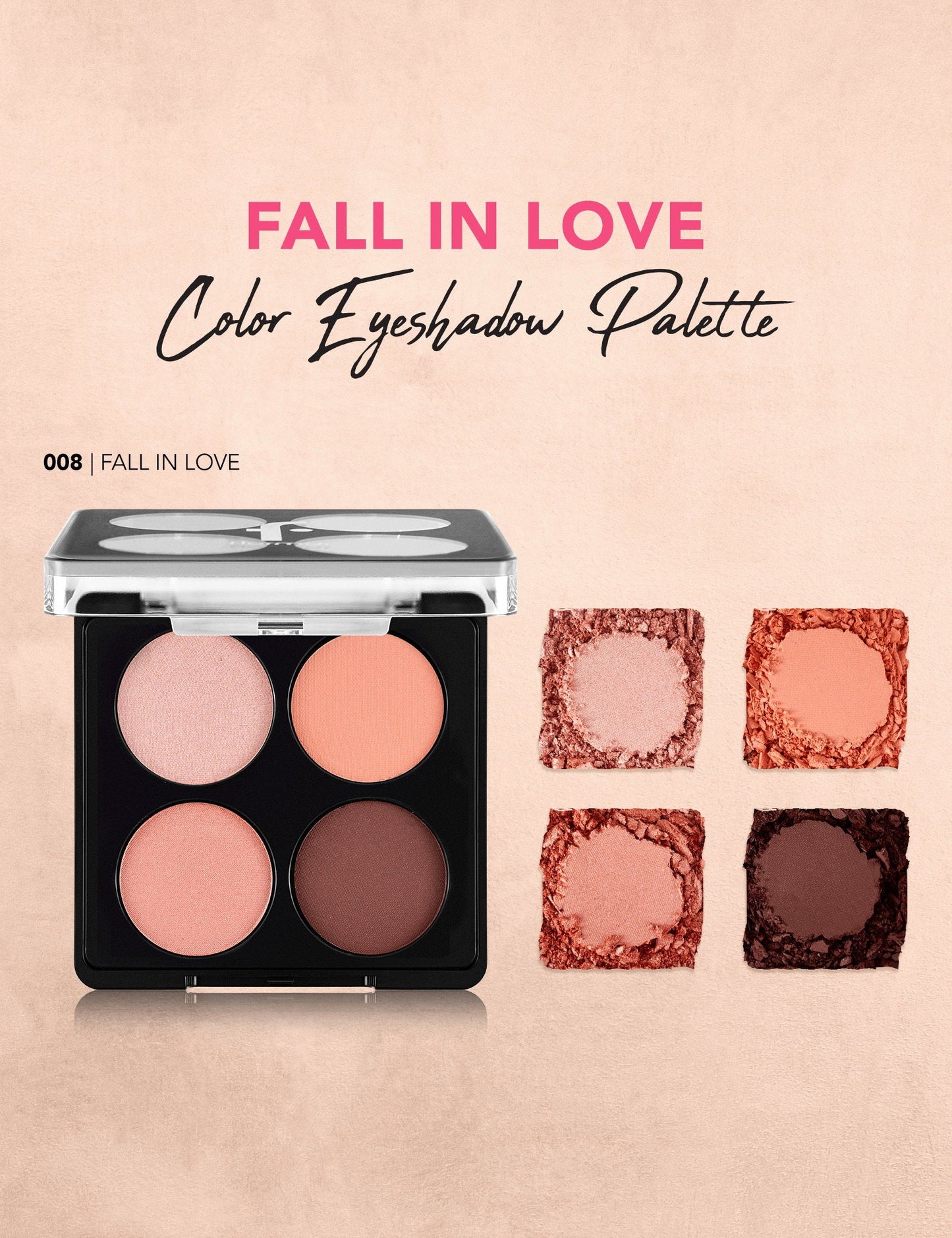 Flormar Color Palette Matte & Shimmer Eyeshadow Quad 4g