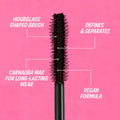 theBalm Big Fan Defining Mascara: Xtra-Lush Brush for Volumizing & Long-Lasting Eyelash Enhancement Ð Achieve Dramatic, Thick Lashes All Day.
