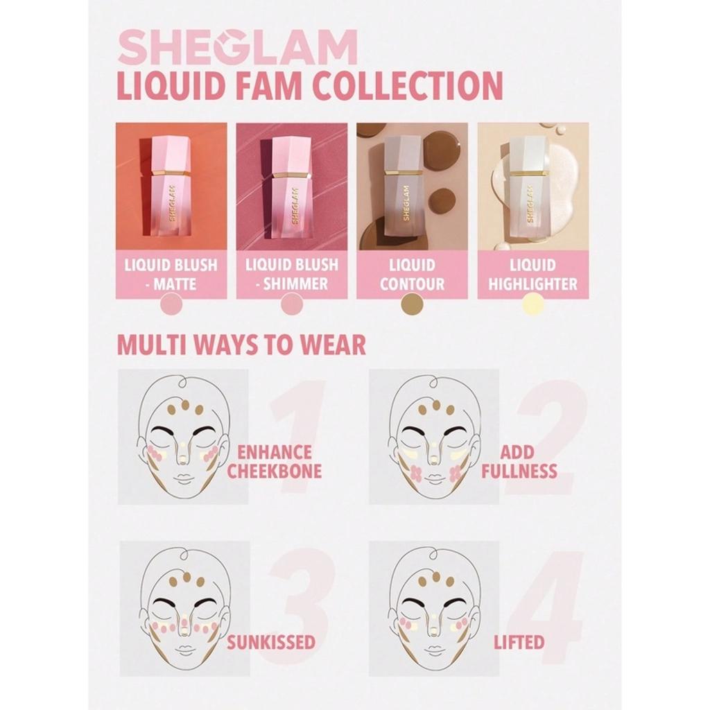 Sheglam Color Bloom Matte Liquid Blush in Love Cake