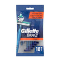 Gillette Blue 2 Plus Razor Blades - Twin Comfort Blades for Close Shave, Chromium Coated, Pack of 10