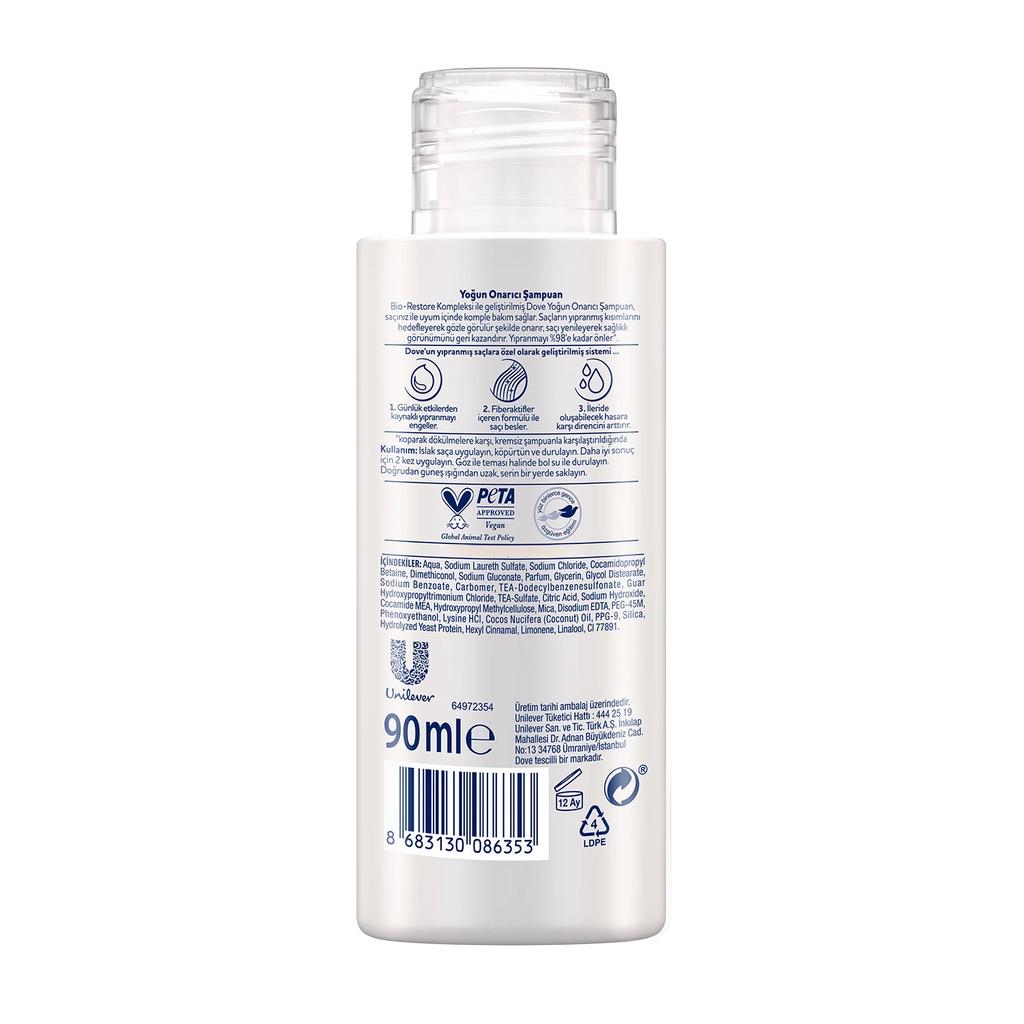 Dove Intensive Repair Travel Size Shampoo 90 ml