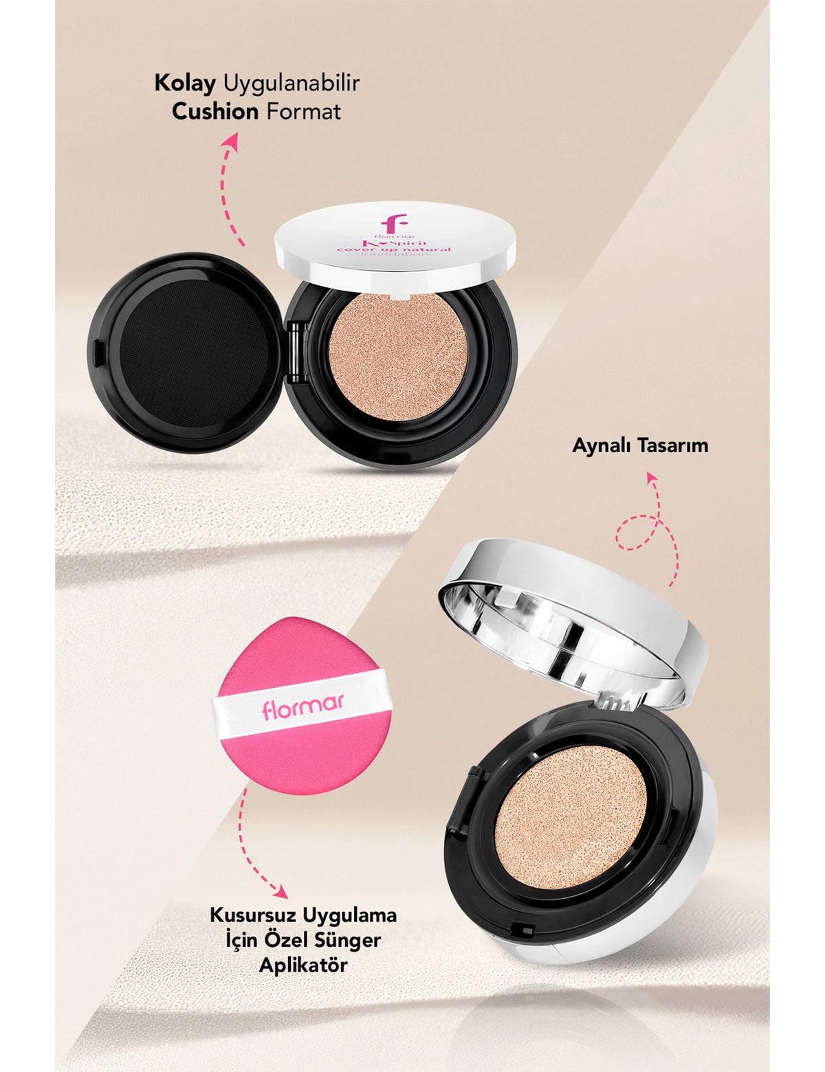 Flormar K-Spirit Cover Up Cushion Foundation 15g