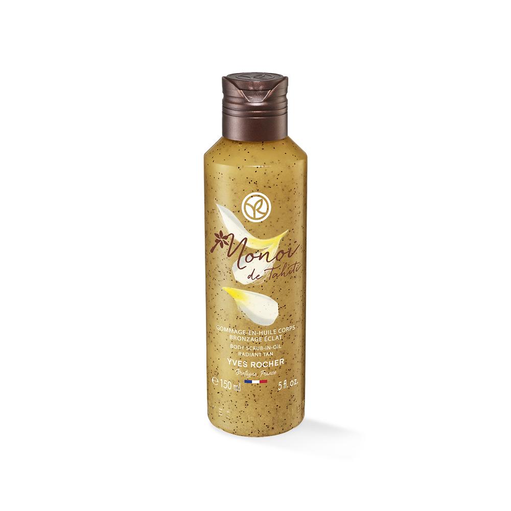 Monoi Exfoliating Shower Oil for Smooth & Moisturized Skin - Enhances Tan