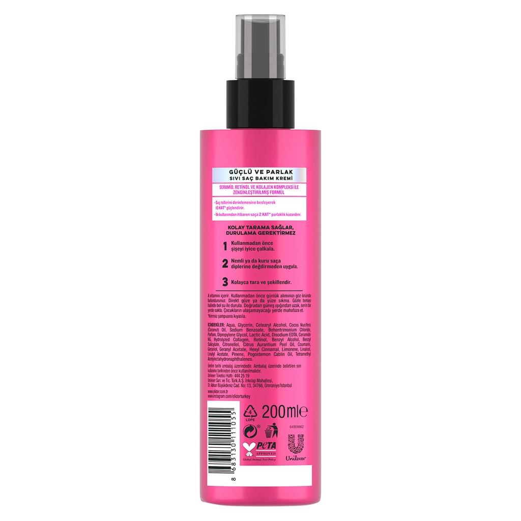 Elidor Strong & Shiny Liquid Conditioner for Dull Hair 200 ml