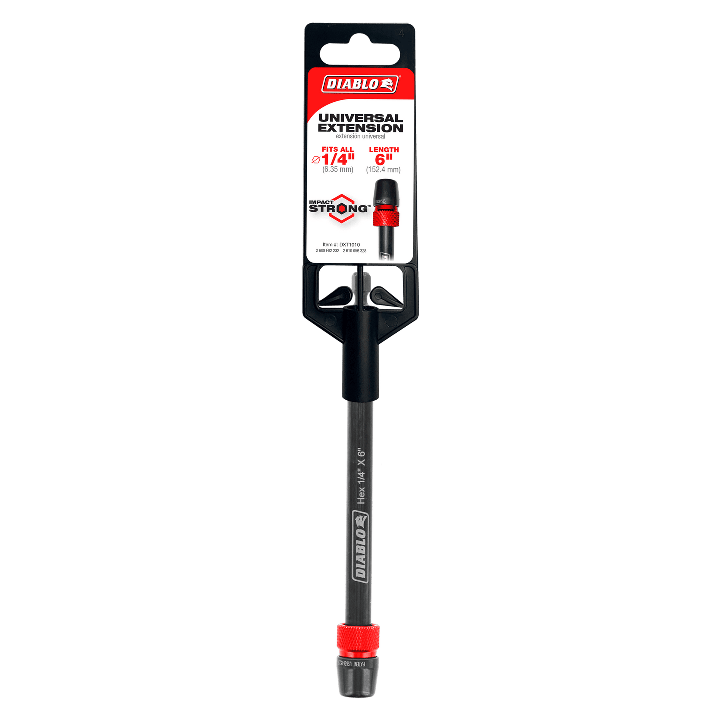 Diablo DXT1010 1/4" x 6" Universal Extensions for Drills