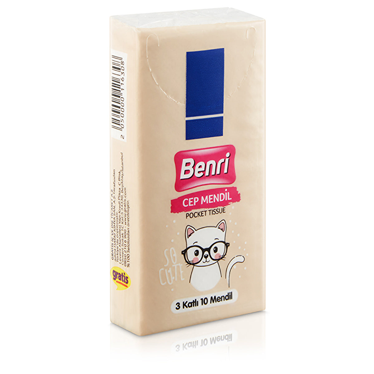 Benri Pocket Tissues - 10 Pack | High Absorbency