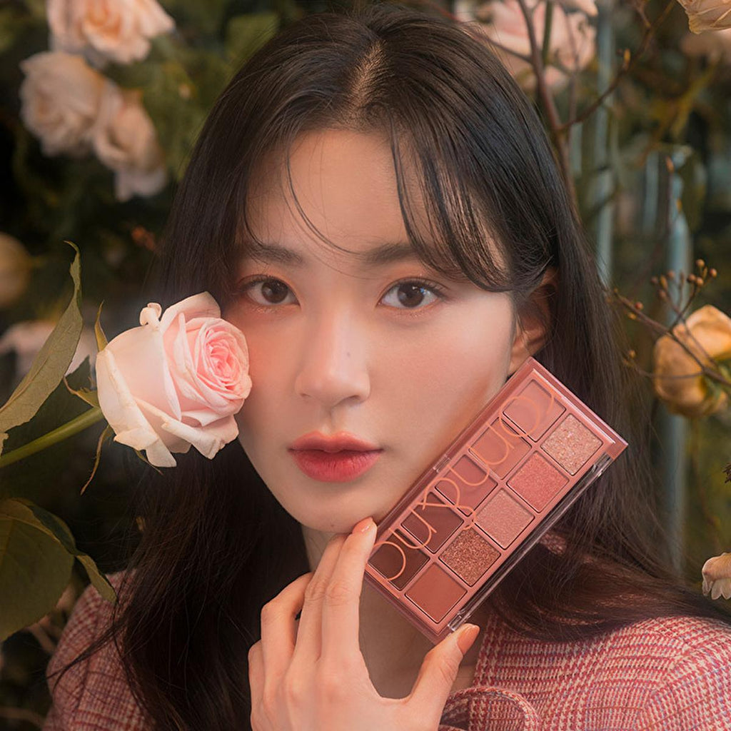 rom&nd Better Than Palette Eyeshadow Palette 08 Peach Dalhia Garden - Versatile Makeup Eyeshadow Palette with 10 Color Combinations