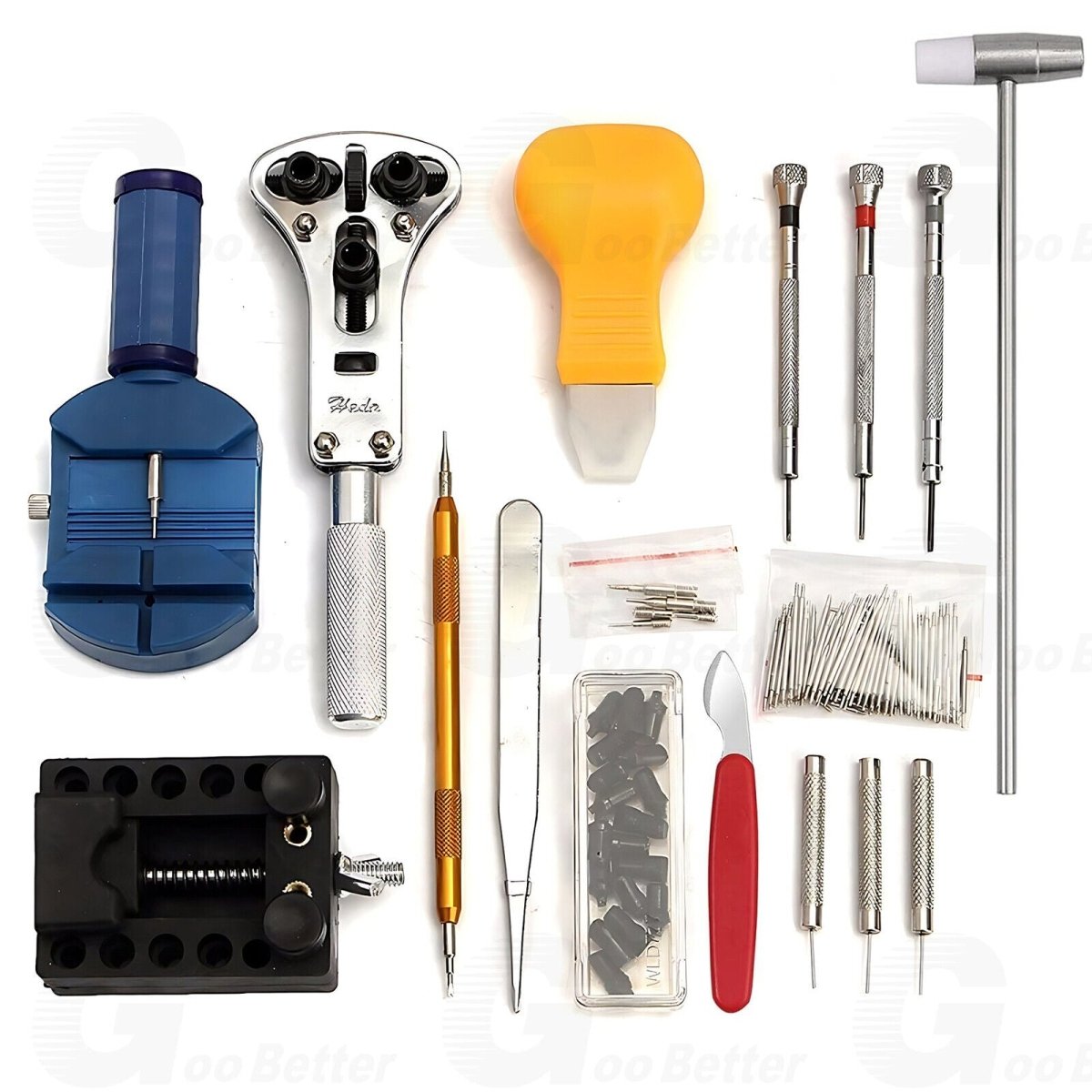 147 PCS Watch Repair Kit Watchmaker Back Case Remover Opener Link Pin Spring Bar