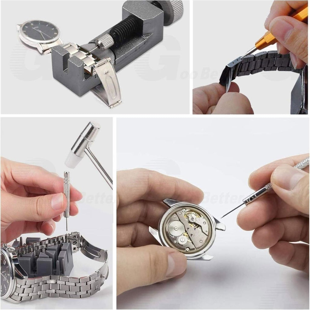 147 PCS Watch Repair Kit Watchmaker Back Case Remover Opener Link Pin Spring Bar