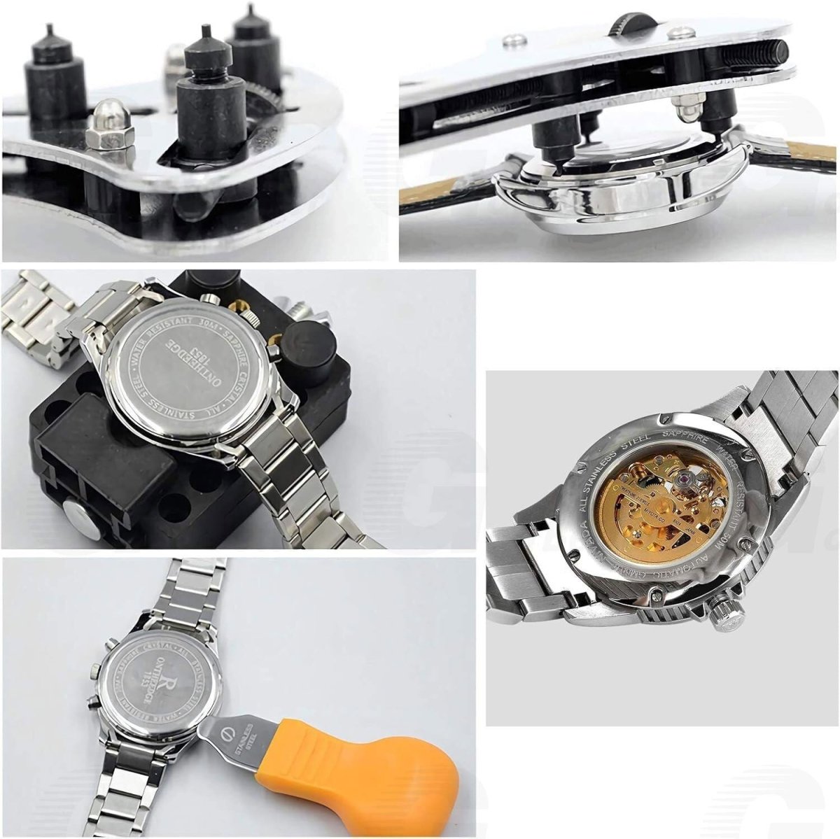 147 PCS Watch Repair Kit Watchmaker Back Case Remover Opener Link Pin Spring Bar