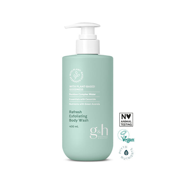 G&H Refresh Exfoliating Body Wash, 400 ml