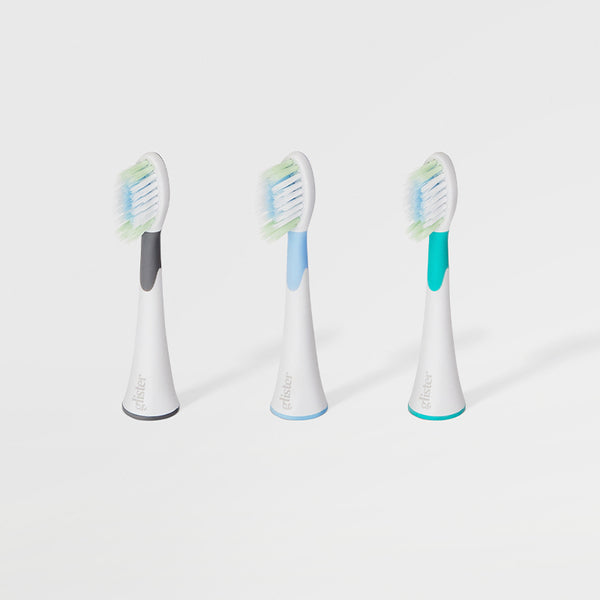 Glister Multi-Action Electric Toothbrush Replacement Heads, 3-Pack