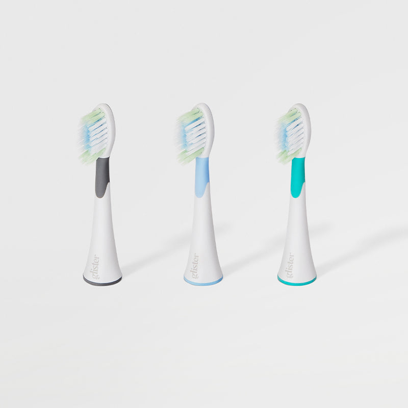 Glister Multi-Action Electric Toothbrush Replacement Heads, 3-Pack