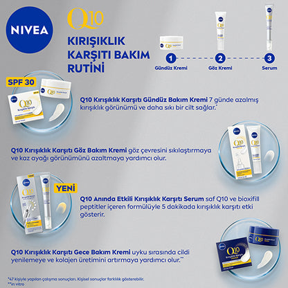 Nivea Q10 Wrinkle Reducing Eye Cream 15ml - Firming Formula | Anti-Aging