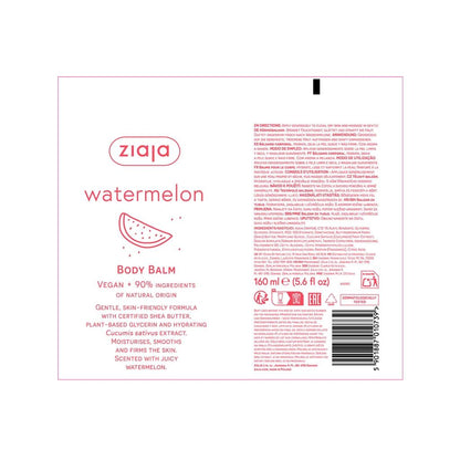 Ziaja Watermelon Body Cream Hydrating Lotion 160 ml