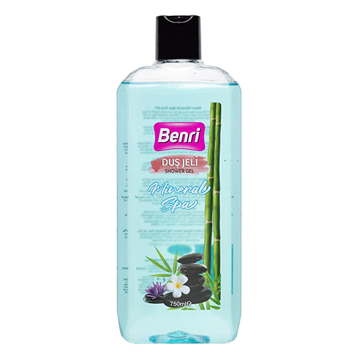 Benri Mineral Spa Shower Gel (750ml) - Refreshing, Skin Toning, and Luxurious Spa Experience at Home