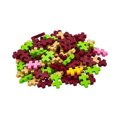 Plus Plus Educational Construction Toy, T-Rex Dinosaur Creative Building Set for Kids - 100 Pieces, Reusable Tub, Made in Denmark