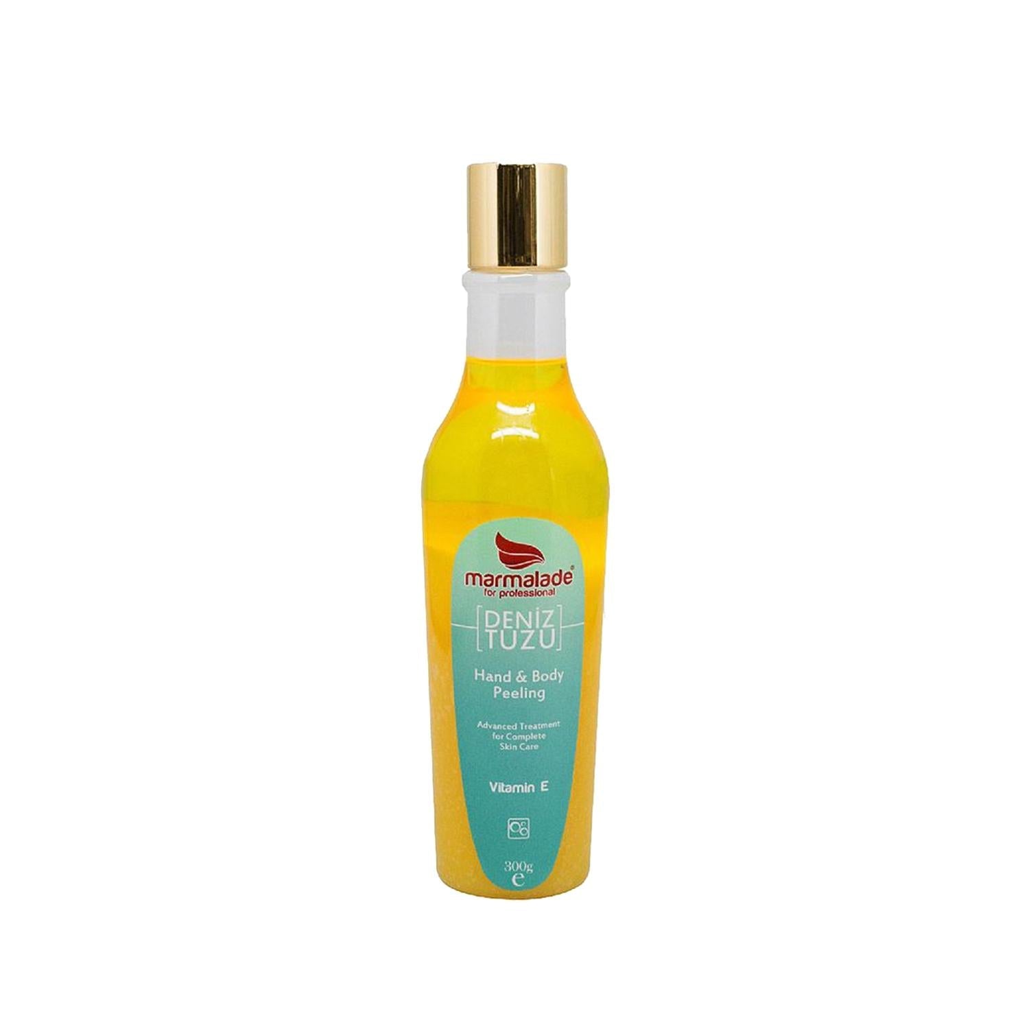 Marmalade Sea Salt Body and Hand Scrub - Natural Exfoliant for Smooth Skin, 300g