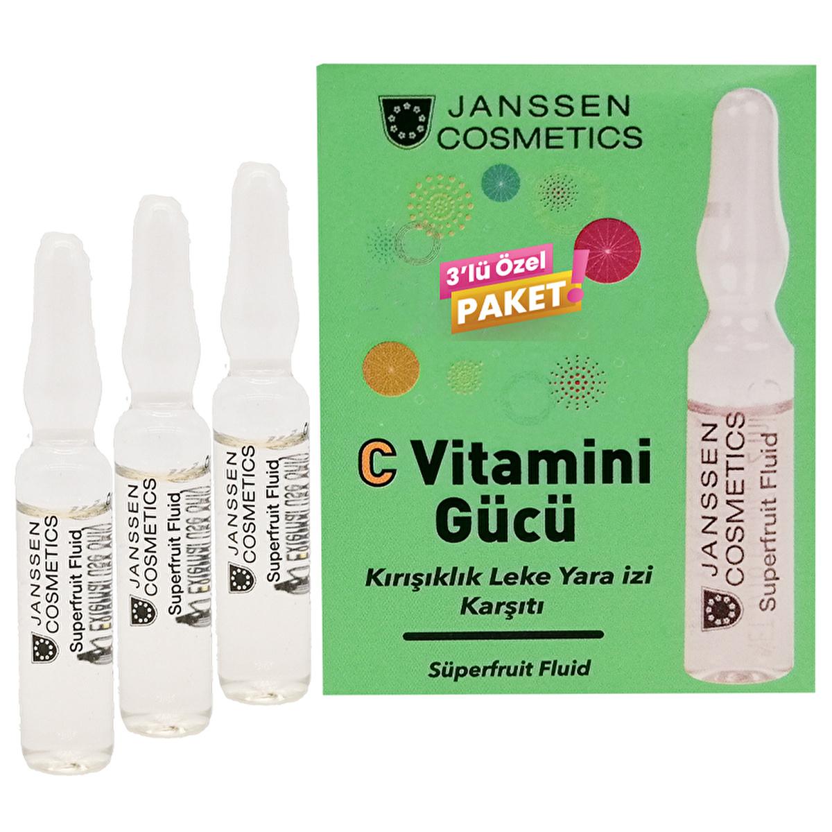 Janssen Cosmetics Vitamin C Ampoules: Brightening & Anti-Aging Superfruit Serum for Radiant, Rejuvenated Skin