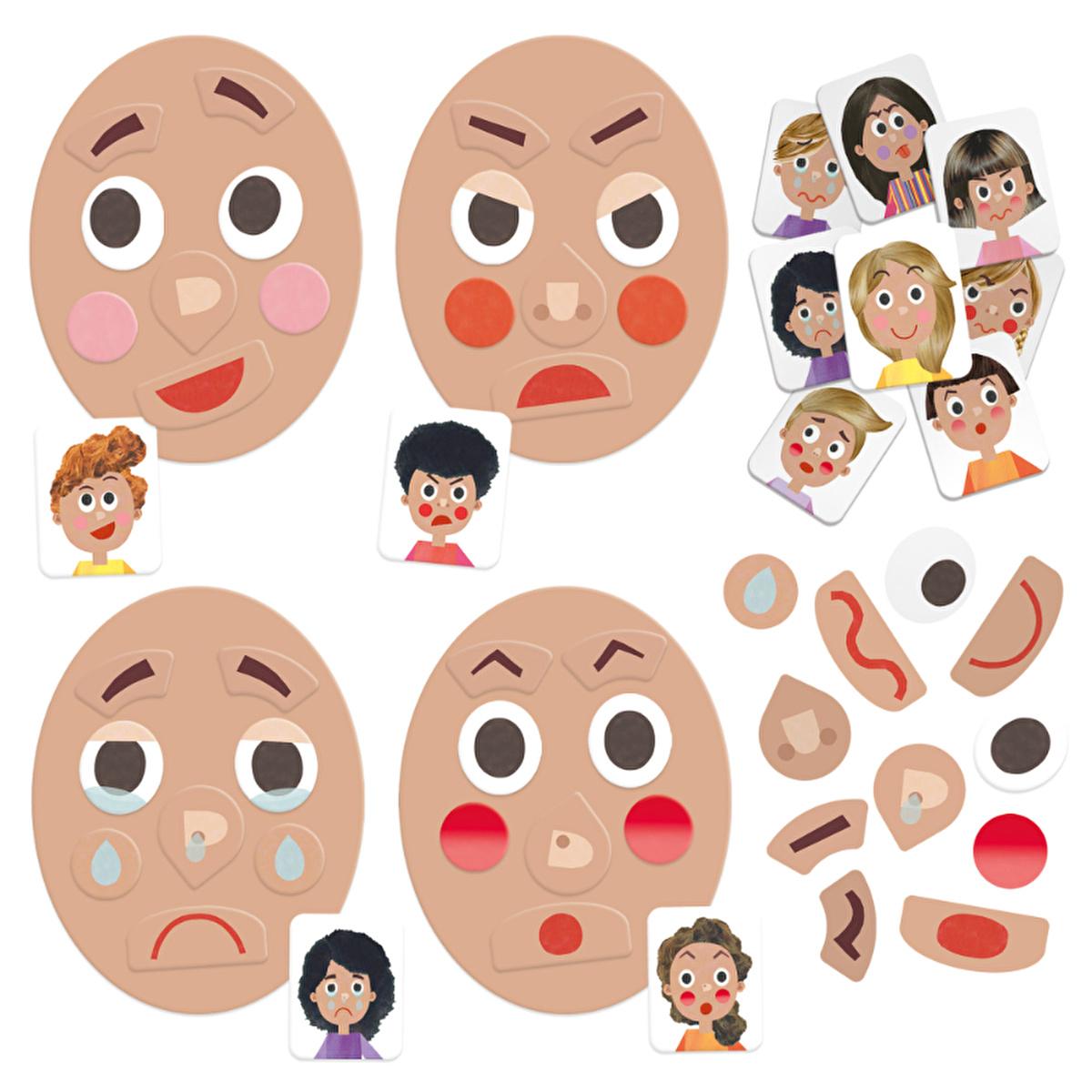 Headu Educational Toy - Funny Faces Game for Kids (3-6 Years) - Creative Play, Imaginative Learning