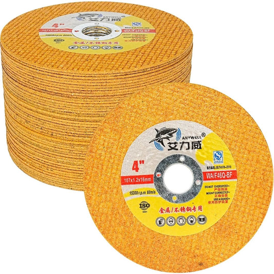 Cut-Off Wheels 4" & 5" Thin Metal 50-Pack — 0.8mm Cutting Discs for Angle Grinders