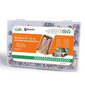 600-Piece Colored Zinc Rivet Nut Set – Metric & Imperial