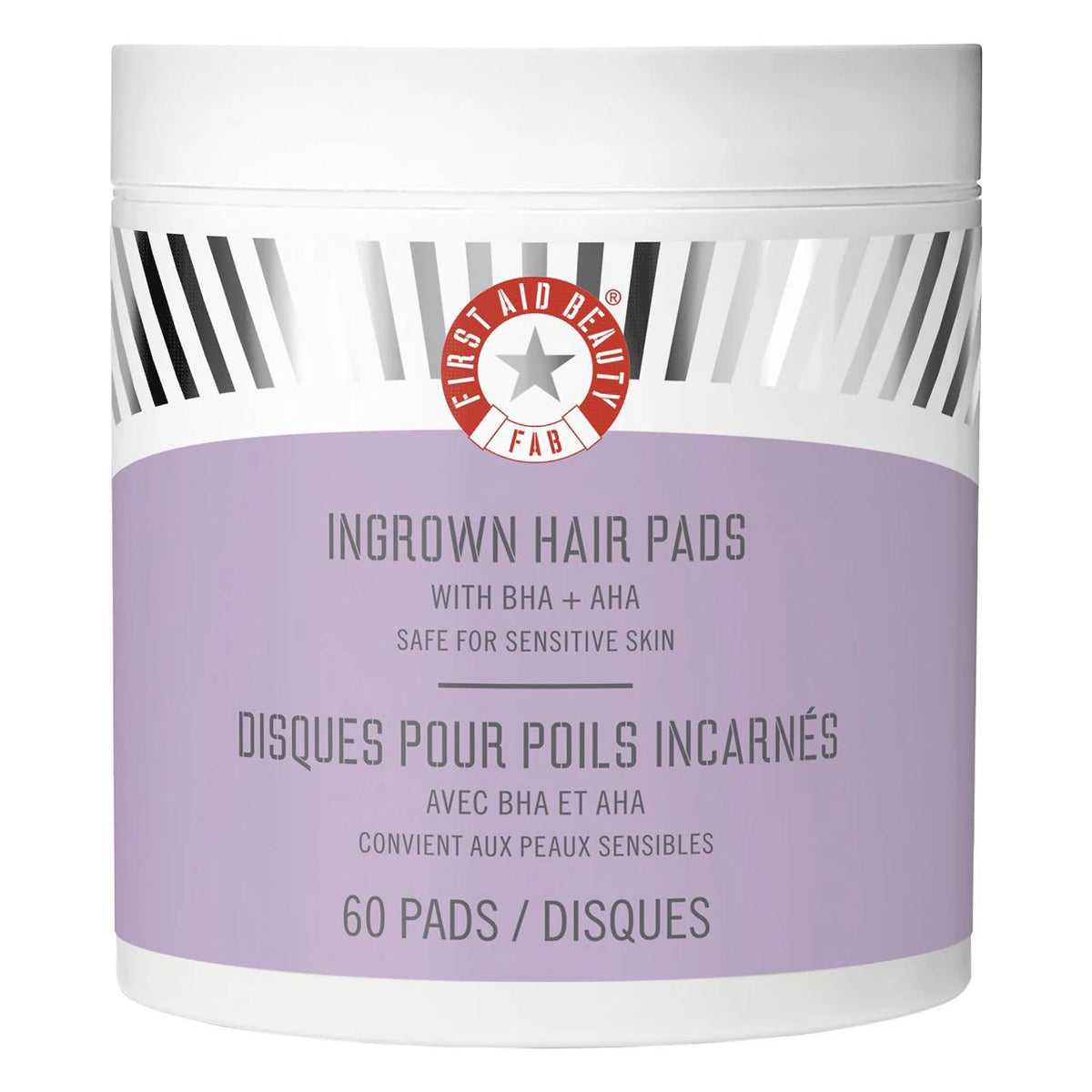 Ingrown Hair Pads with BHA & AHA: Exfoliating Treatment for Razor Bumps & Ingrown Hair Prevention - Glycolic & Salicylic Acid for Smooth Skin