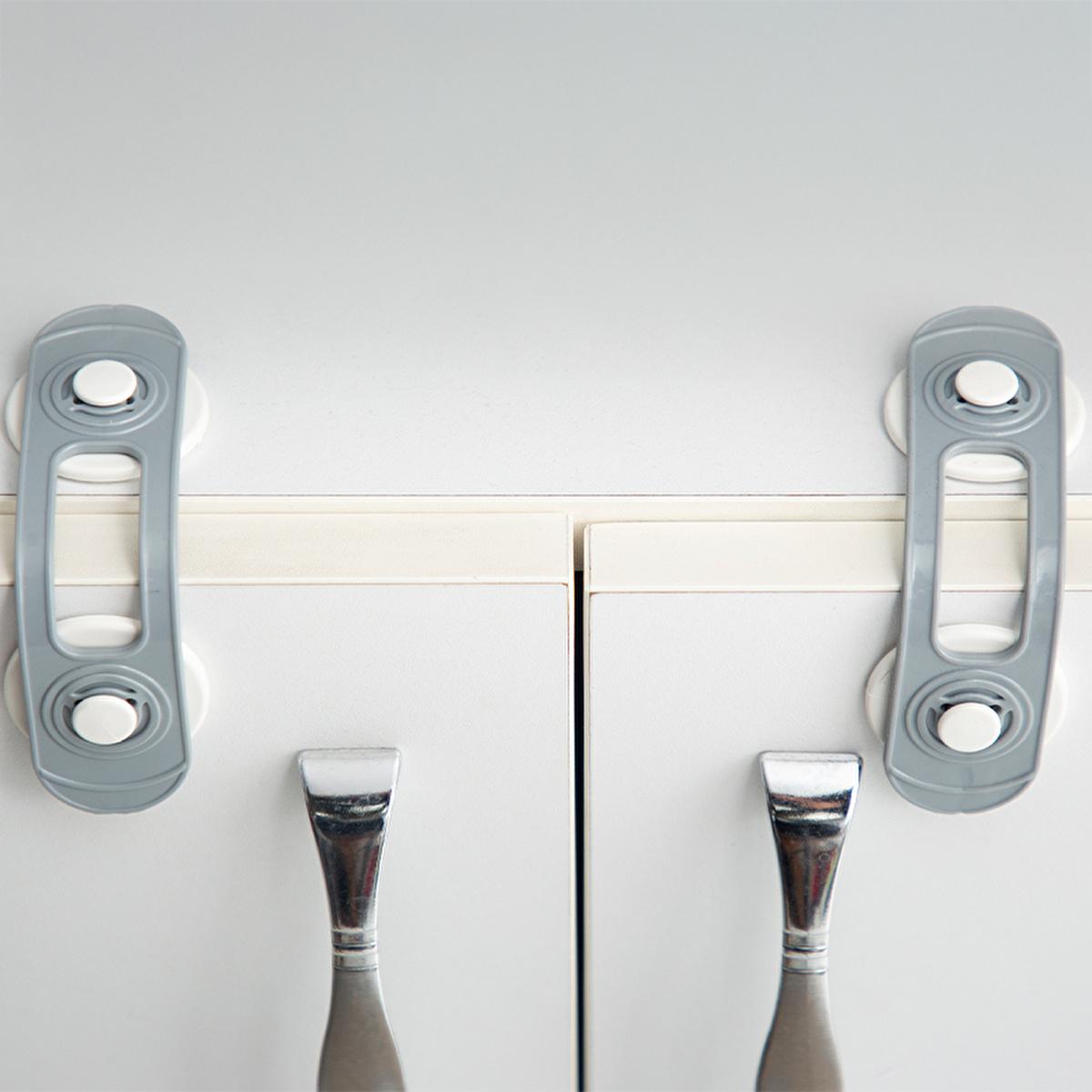 Babyjem Multi-Purpose Safety Lock - Easy Installation Childproofing Solution for Cabinets & Drawers
