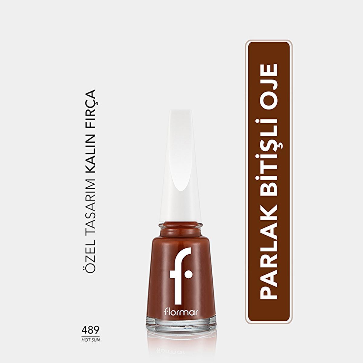 Flormar Long-Lasting Nail Enamel with Magnesium, Calcium & Sulfur - Vibrant Colors, Nourishing Nail Care