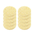 Claris Natural Facial Cleansing Sponges - Gentle, Eco-Friendly, 10-Pack C-61302