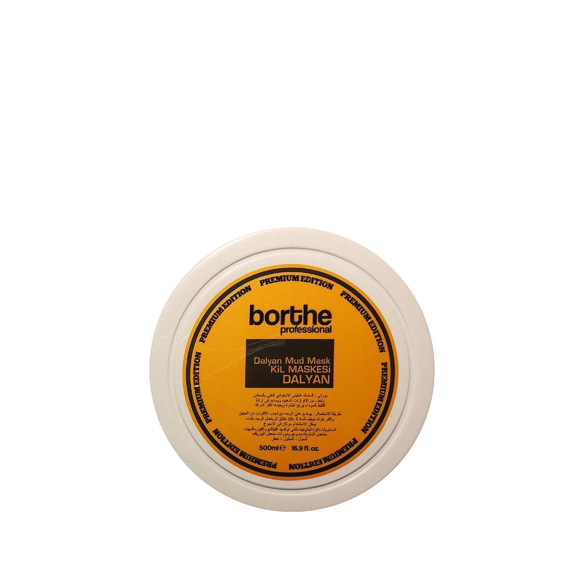 Borthe Professional Darende Mud Mask - Natural Skincare, 500ml Clay Mask for Deep Cleansing & Nourishment