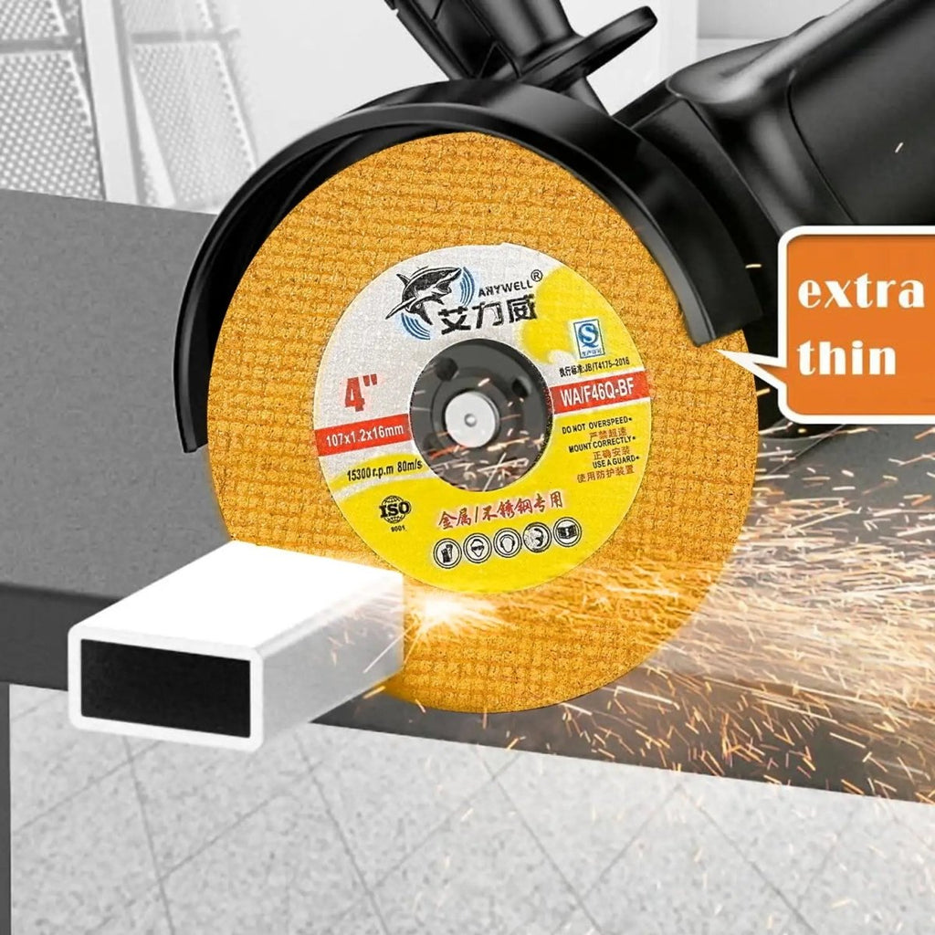 Cut-Off Wheels 4" & 5" Thin Metal 50-Pack — 0.8mm Cutting Discs for Angle Grinders