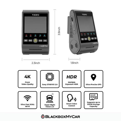VIOFO A229 Pro 4K UHD 1-Channel Dash Cam