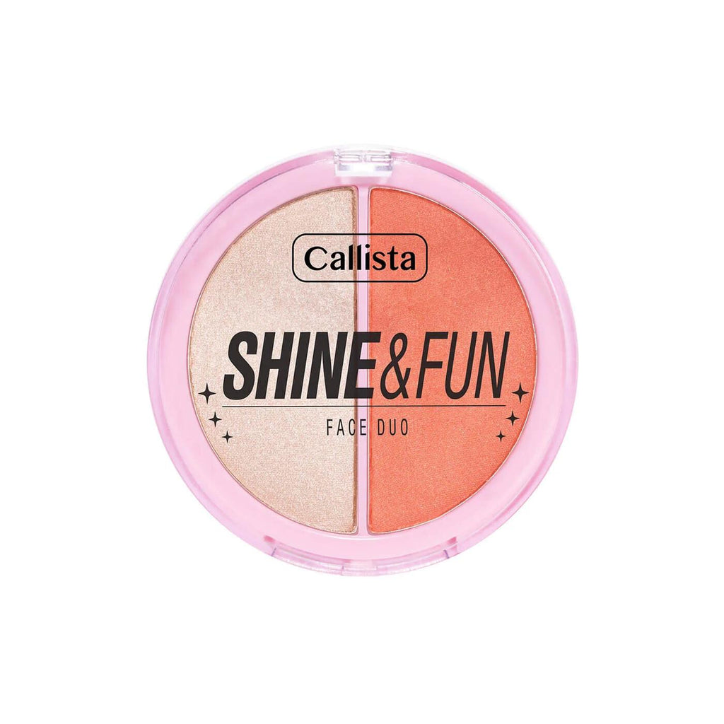 Callista Shine Fun Face Duo Blush & Highlighter Palette 120