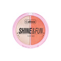 Callista Shine Fun Face Duo Blush & Highlighter Palette 120