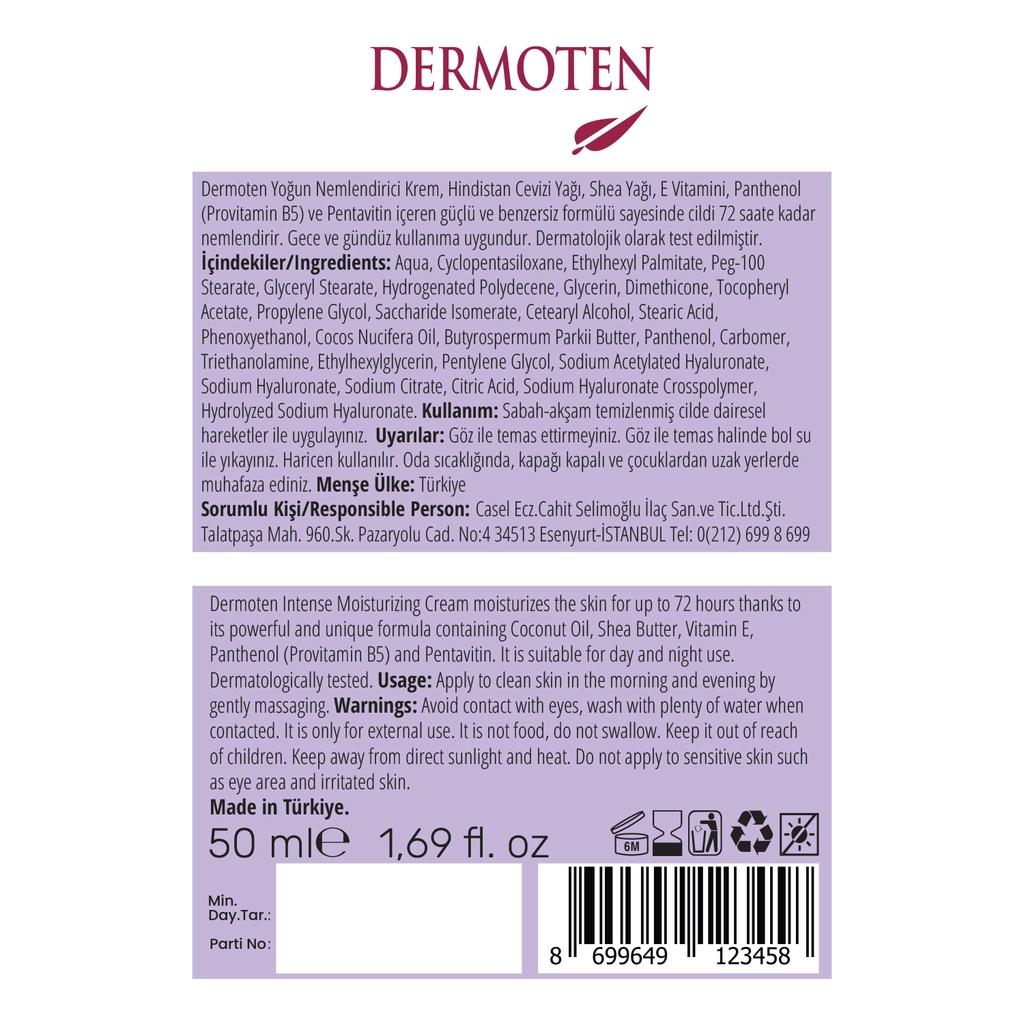 Dermoten 72-Hour Intense Moisturizing Cream 50 ml