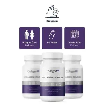 Collagen Forte: Advanced Collagen Complex for Enhanced Skin Elasticity, Joint Health & Anti-Aging - 90 Tablets