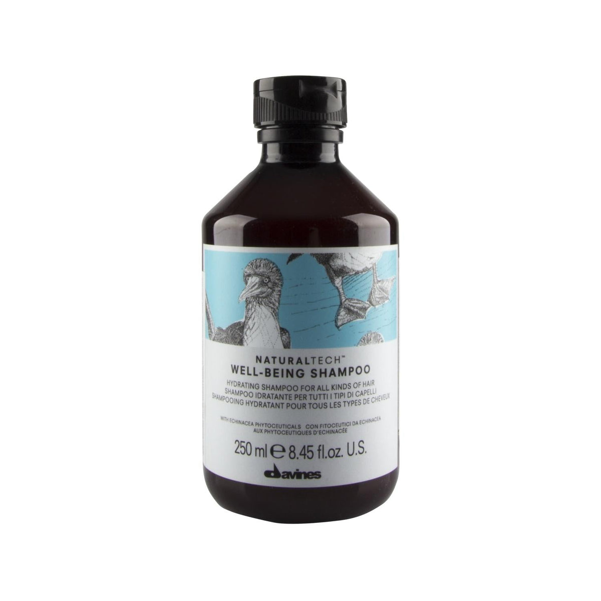 Davines Well Being Moisturizing Shampoo for Sensitive Scalp - Gentle, Hydrating, 8.45 fl oz