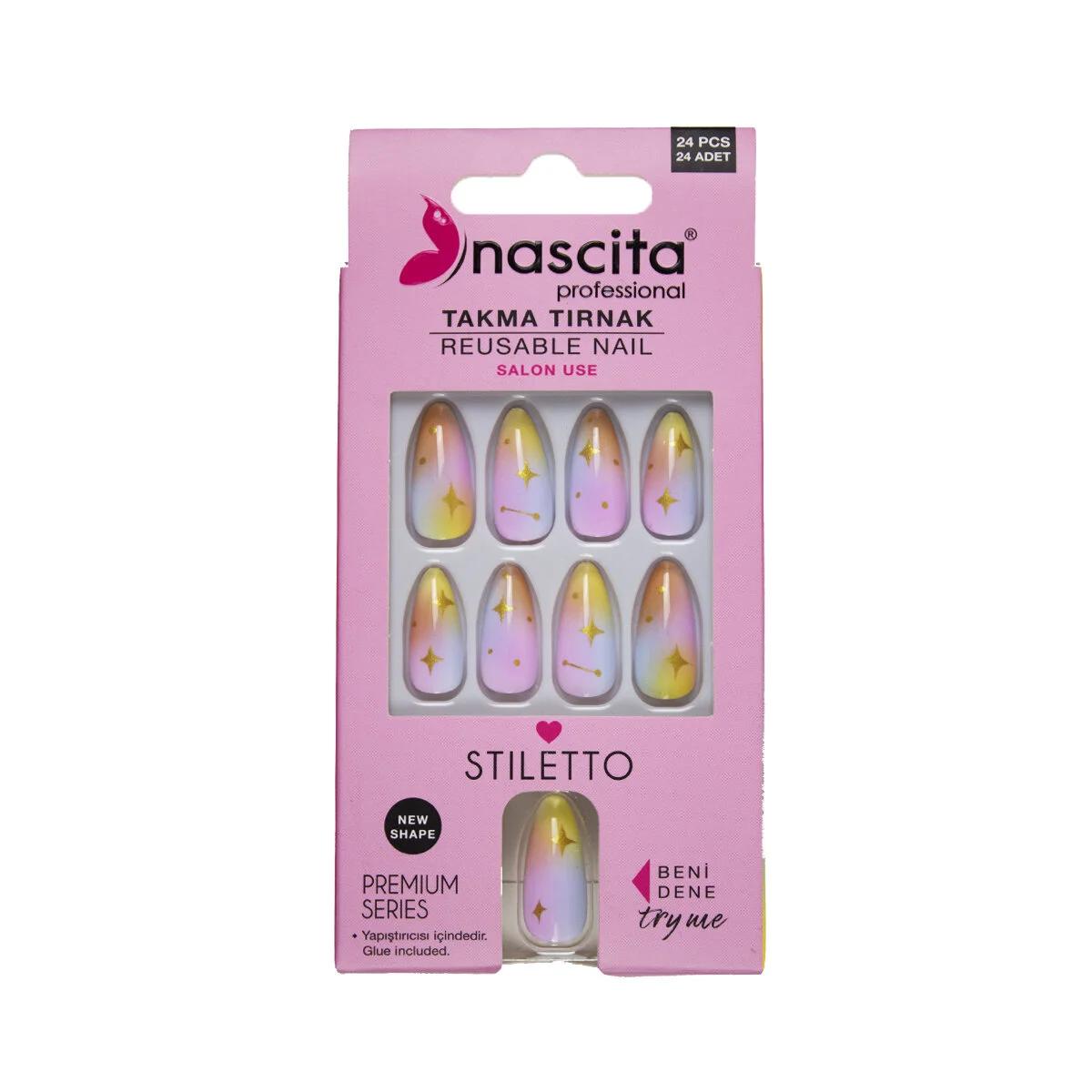 Nascita Galaxy False Nails with 24 Pieces