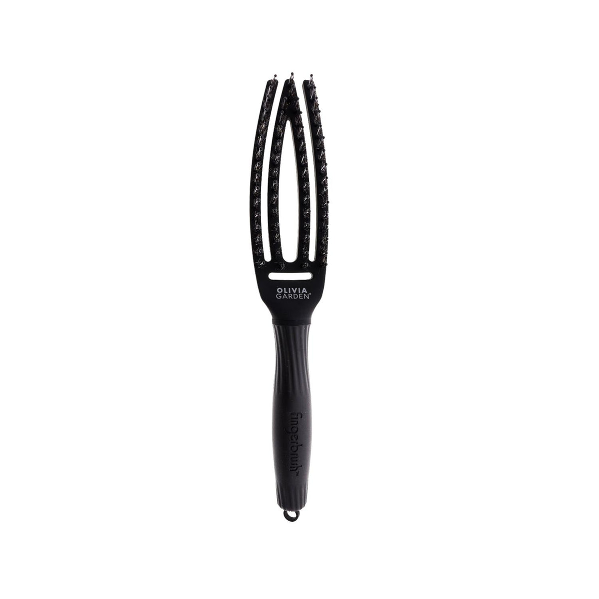 Olivia Garden Fingerbrush Care Iconic Boar Nylon Full Black S