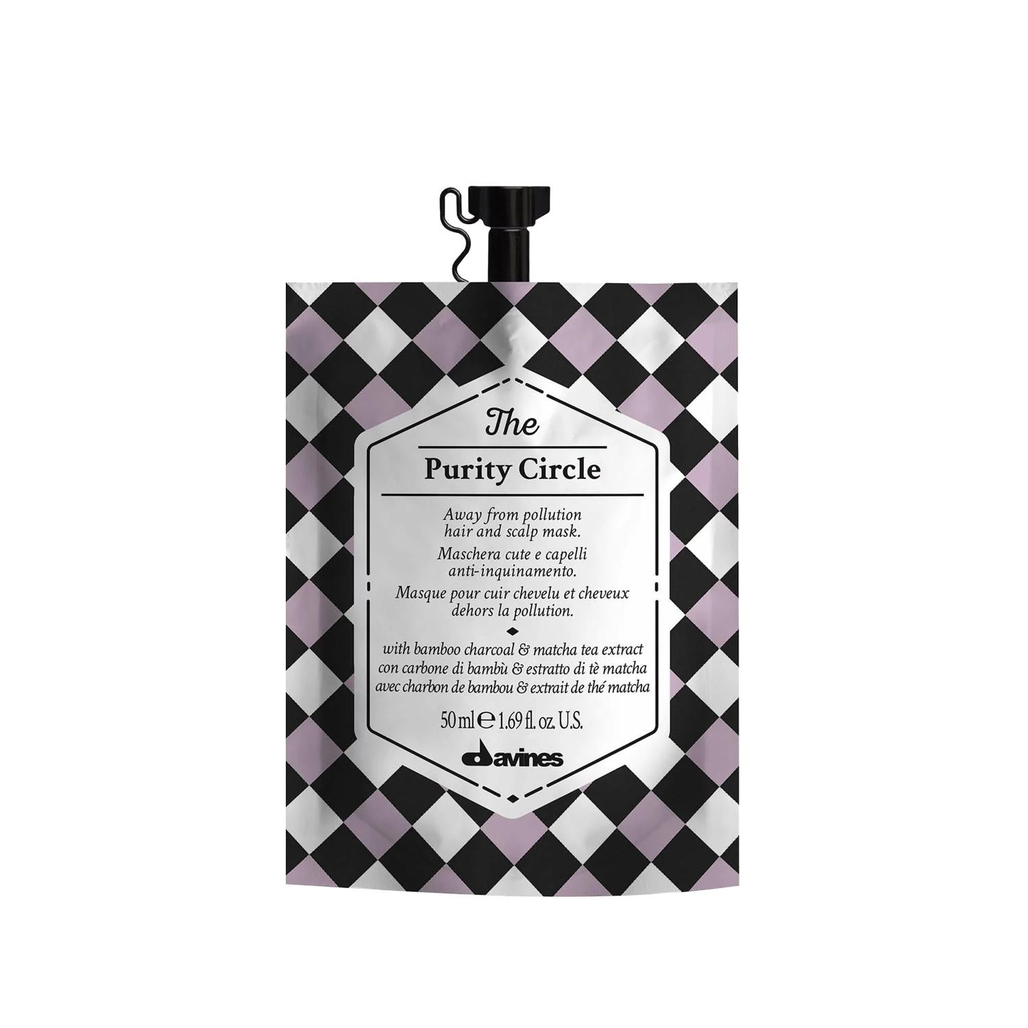 Davines The Purity Circle Purifying Hair Care Mask, 50 ml - Deeply Cleanses & Nourishes Hair