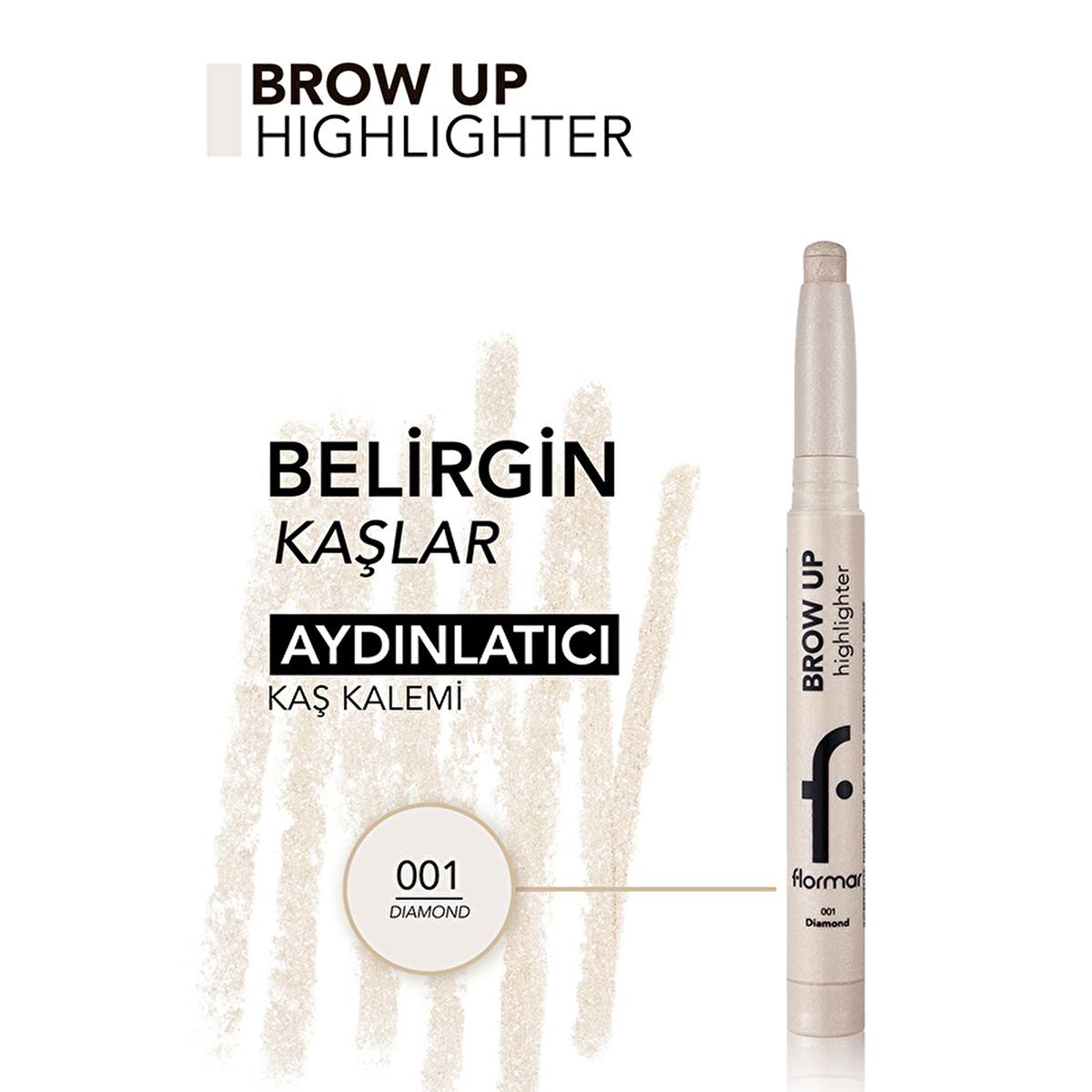 Flormar Brow Up: Shimmer Eyebrow Highlighter Pencil - Lift & Illuminate Your Brows with Soft, Pearlescent Finish