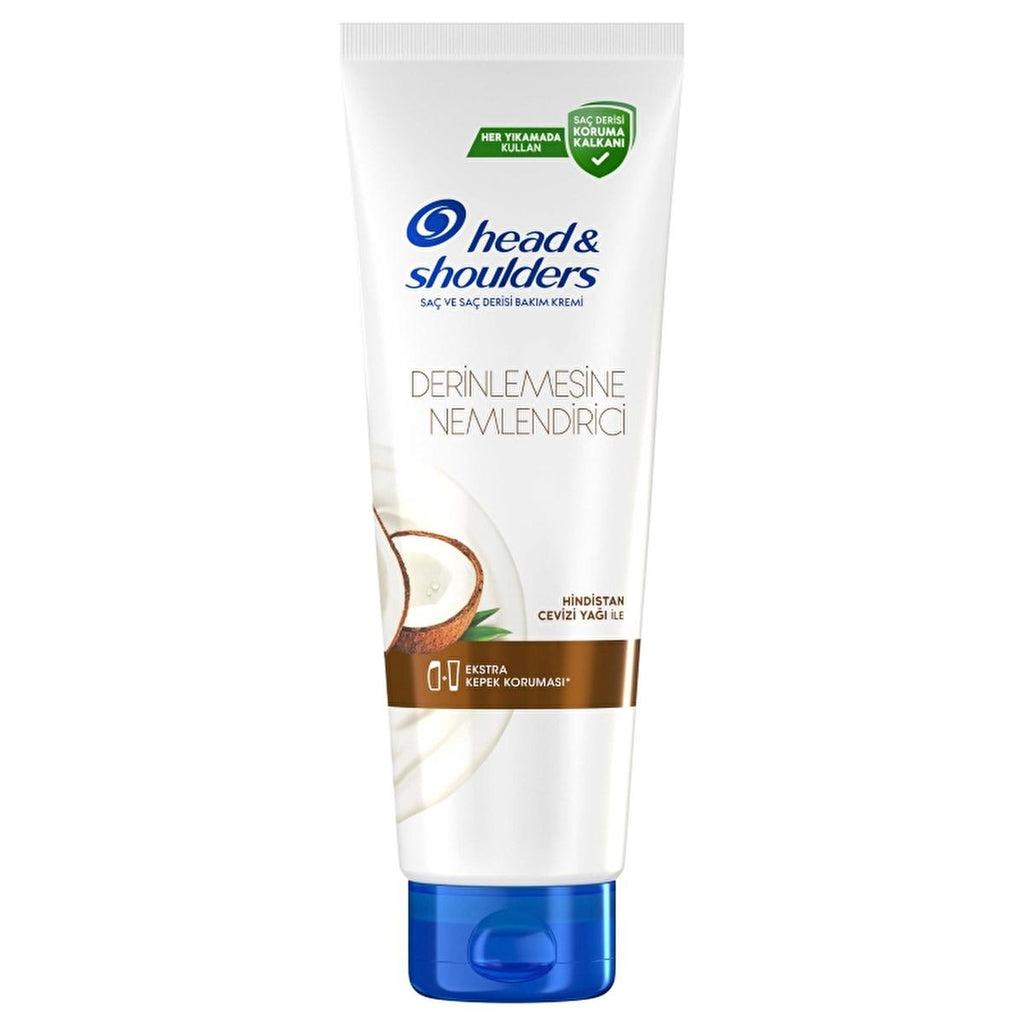 Head & Shoulders Coconut Oil Deep Moisturizing Hair Conditioner: Anti-Dandruff & Frizz Control, Hydrates Dry Scalp, Lasting Coconut Scent
