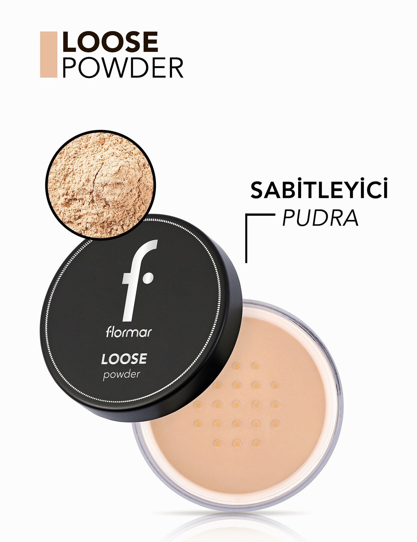 Flormar Loose Powder Semi-Matte Setting Powder 18g