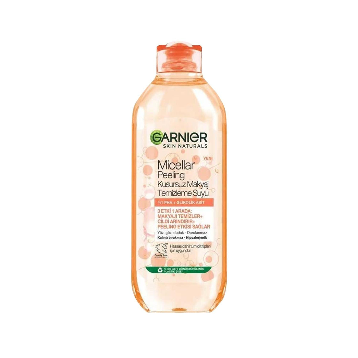 Garnier Micellar Cleansing Water with Peeling Properties for Gentle Makeup Removal - 400ml, Effective Skincare Solution