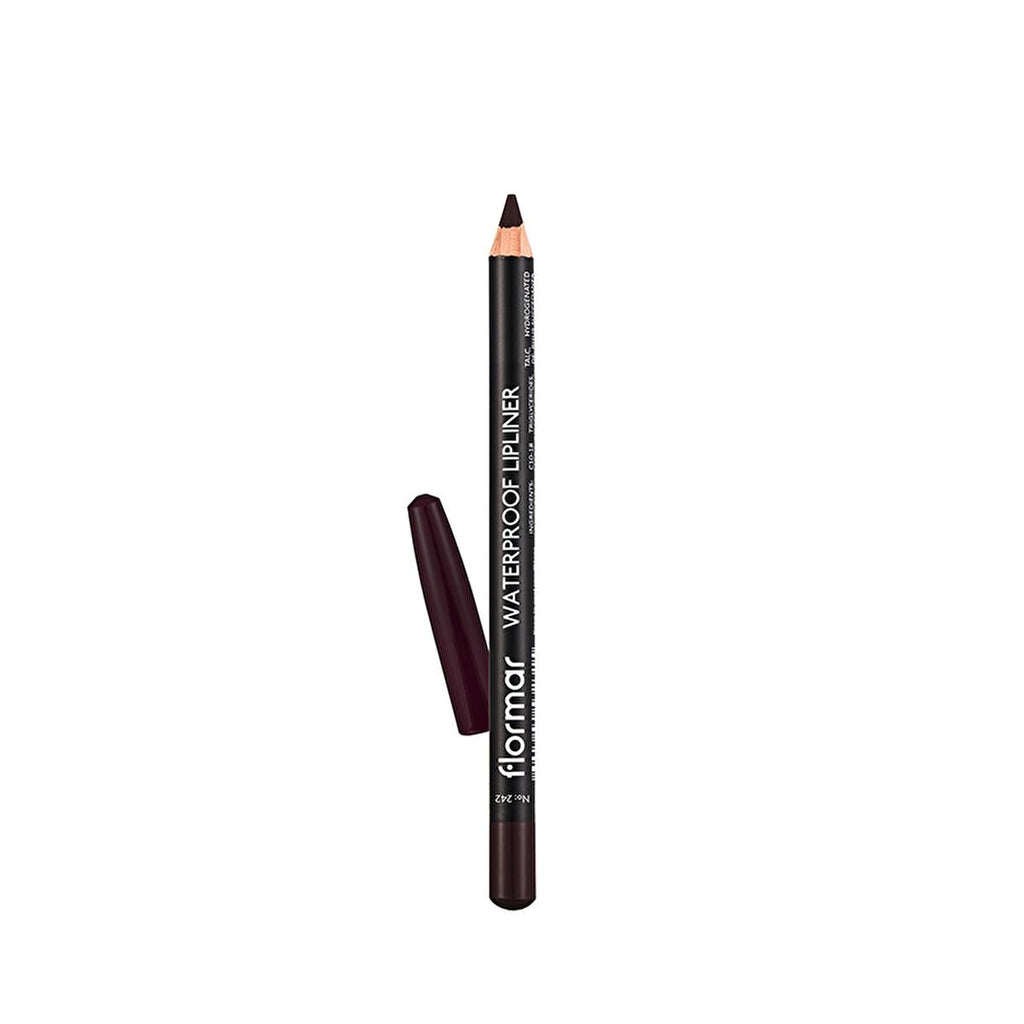 Flormar Mat Lip Liner - Waterproof & Highly Pigmented for Long-Lasting Lip Color - Deep Bordeaux