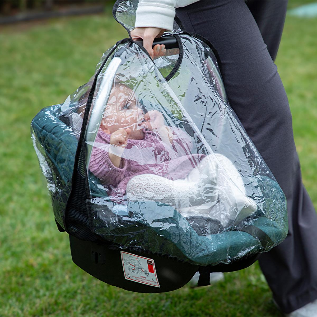 Babyjem Baby Rain Cover - Phthalate-Free PVC Rain Protection for Baby Carriers