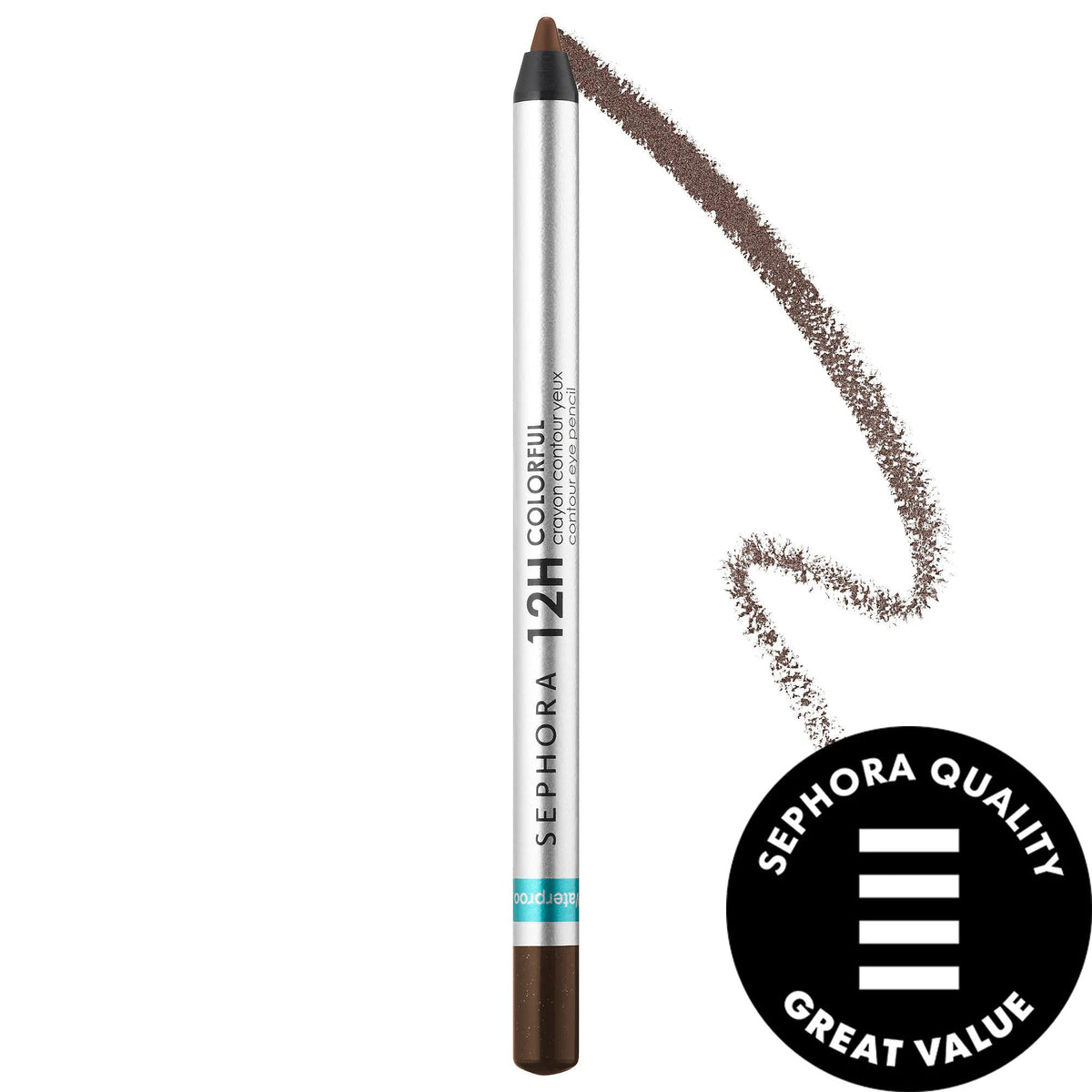 MILANI 12 Hour Contour Pencil Eyeliner - Waterproof, Ultra-Pigmented, Vegan & Cruelty-Free Eye Makeup for Long Lasting Definition